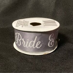 ⭐️ Details & Accessories Bride & Groom Floral Wire Edged Gift Ribbon 1.5” x 144”